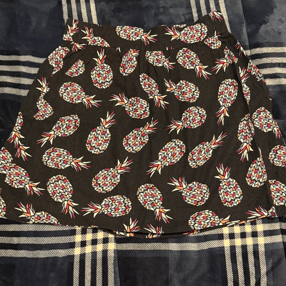 Loft Pineapple Print Skirt